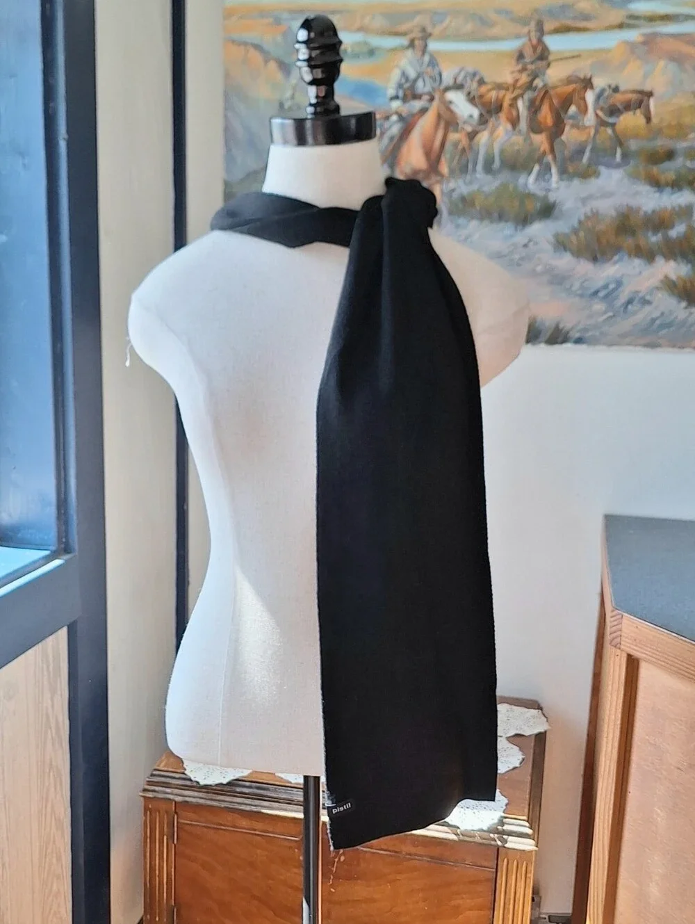 Pistil MS Cole Cashmere Blend Ribbed Scarf, #2124P, NWT